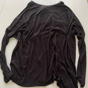 Athleta Black Oversized Long Sleeved